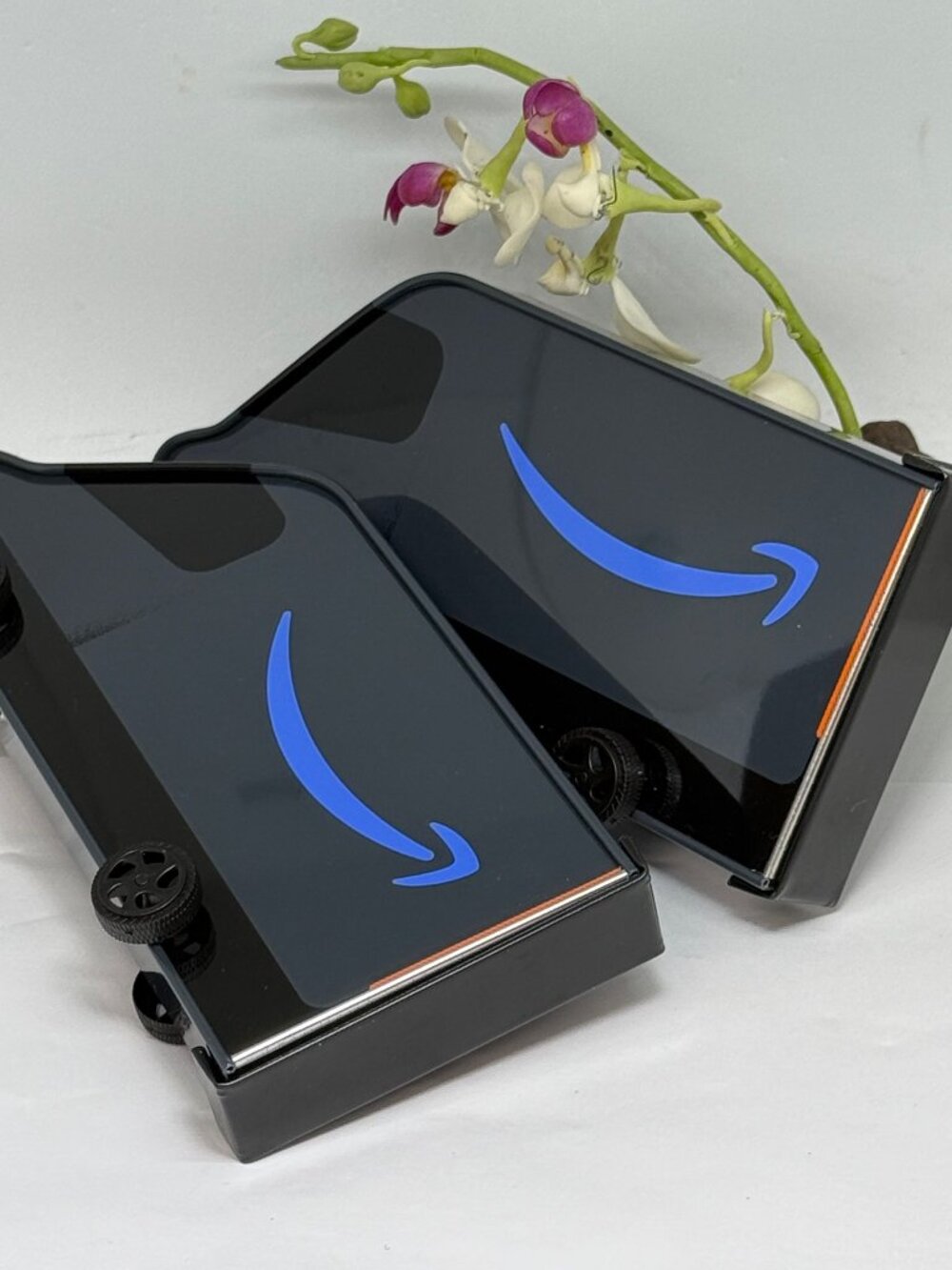 2x Amazon Prime Delivery Truck Van Limited Edition Metal Card Holder - NO CARD